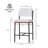 Linen Fabric Bar Stools Set of 2,26 Inch Modern Counter Height Bar Stools for Kitchen Island,Counter Stools with Wide Back Sturdy Metal Legs,White-723551721-723551724