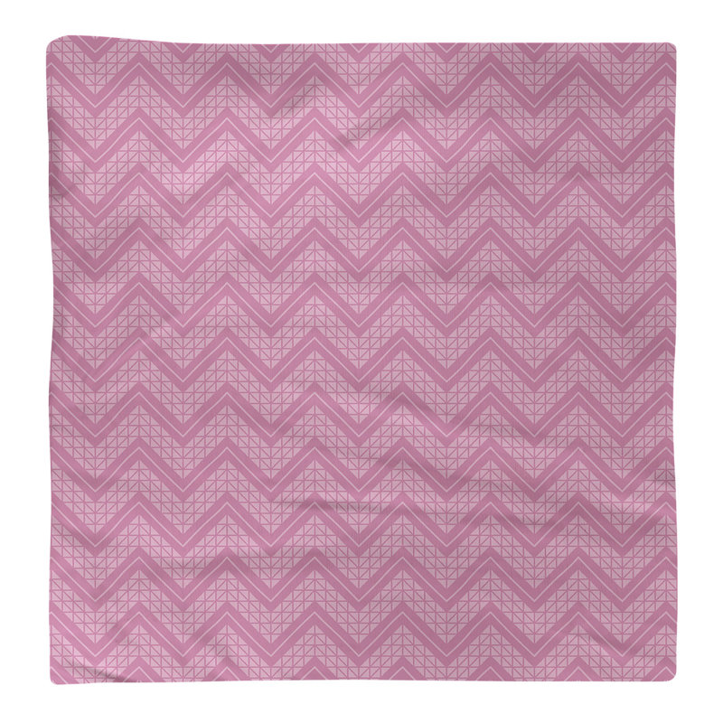 Stephenie Cotton Chevron Square Napkin, Cool Pink, 22" x 22"