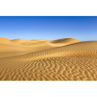 Grande mer de sable dans le Sahara tunisien par Cinoby