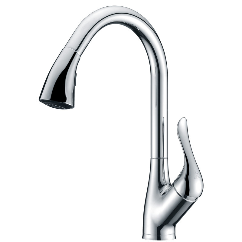 ANZZI Pull Down Kitchen Faucet, Polished Chrome