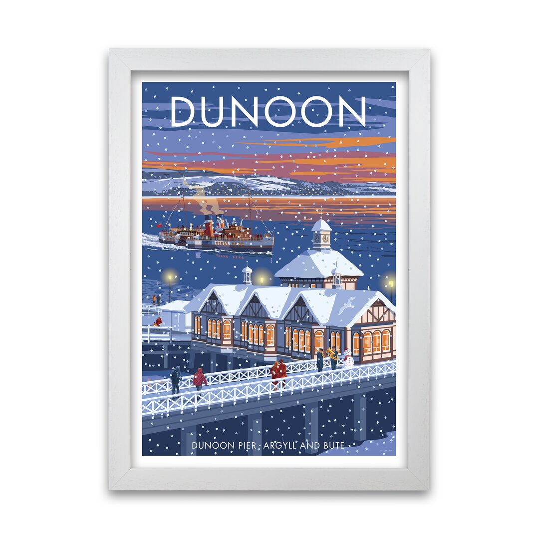 Poster Schottland Dunoon Weihnachten von Stephen Millership