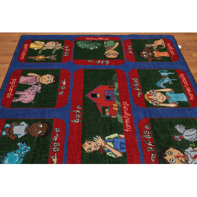 Kilmersdon Rectangle Oriental Machine Woven Wool Rug