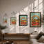 Rainbow Over Hills Geometric - Print-1530712788-1530712794