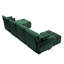 Canapé modulaire en chenille capitonné avec 2 repose-pieds et coussins Dengler-112556408-119462378
