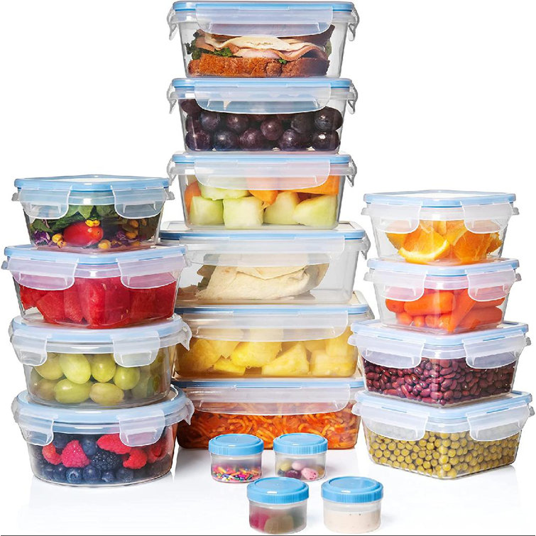 Allegonda 16 Container Food Storage Set Prep & Savour