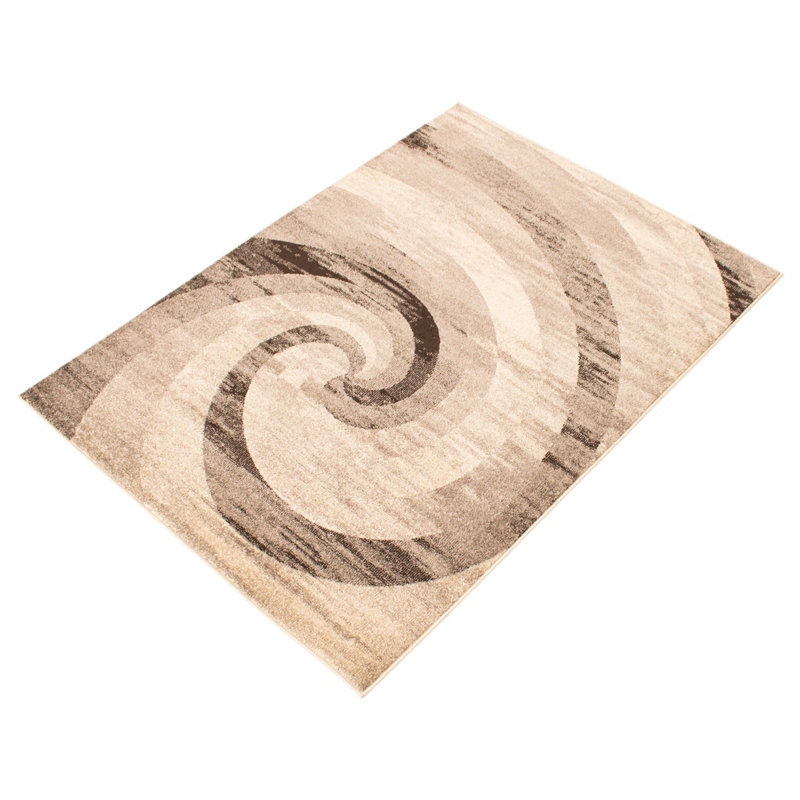 Tapis ivoire / brun Haslam, Rectangle 3 pi 11 po x 5 pi 7 po