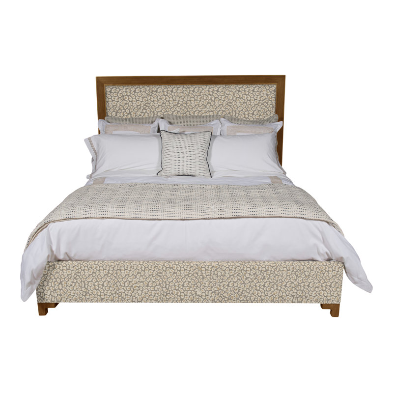 Louise/Lawrence Upholstered Bed, Casa Blanca, Tuck Graphite, King