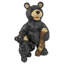 Statue paire d'ours noir forêt