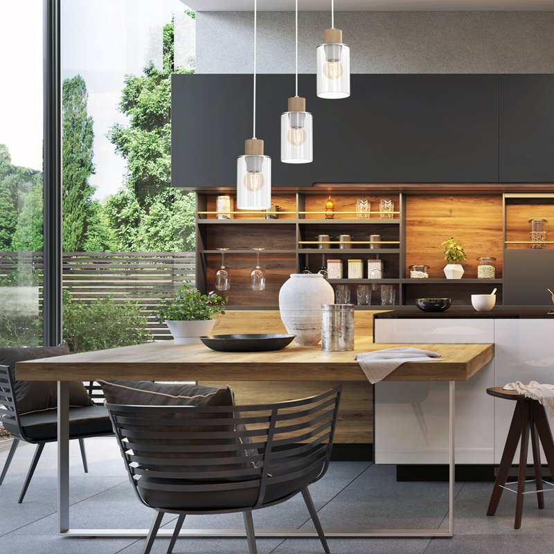 Madera 3 - Light White Cluster Pendant