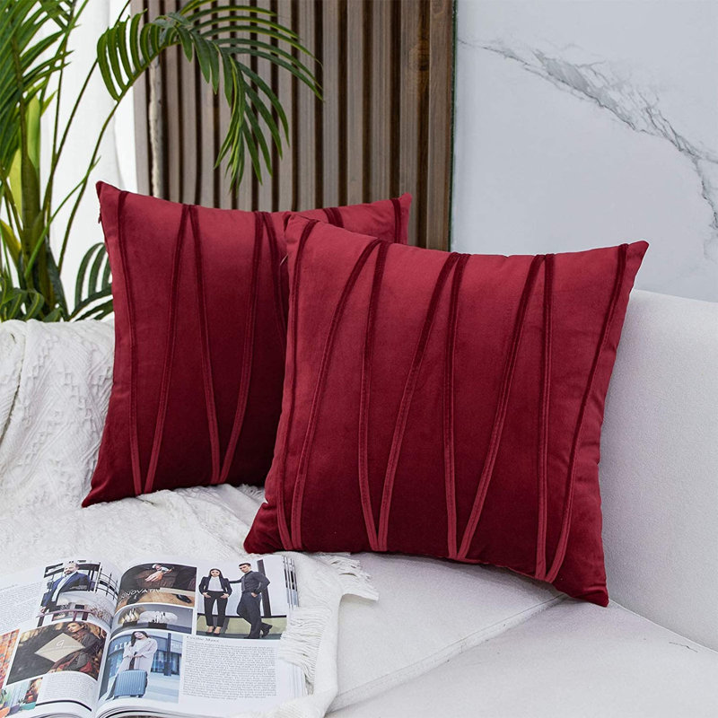 Housse de coussin Chevron, 18 po x 18 po, Crème