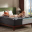Surmatelas en mousse à mémoire de forme 4 po BEDLORE® avec housse en rayonne de bambou, mousse à mémoire de forme rafraîchissante de 2 po et coussin en bambou respirant moelleux de 2 po avec poche profonde de 6 à 18 po, pour soulager les maux de do-355733595-357339466