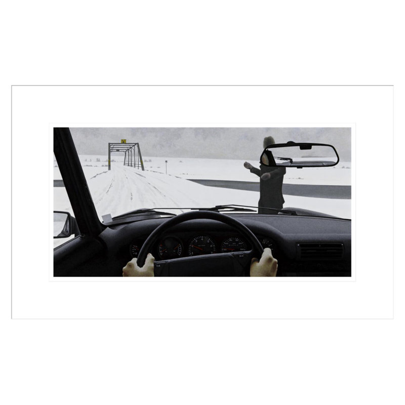 Traveller par Alex Colville - estampe numérique encadrée, H 13,78 po x l 21,75 po