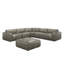 Canapé modulaire en cuir avec repose-pieds Fernagh-351337399