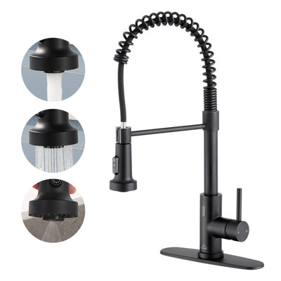 Willow 1.8 GPM Pull Down Touchless Sensor Single Handle Kitchen Faucet with Accessories