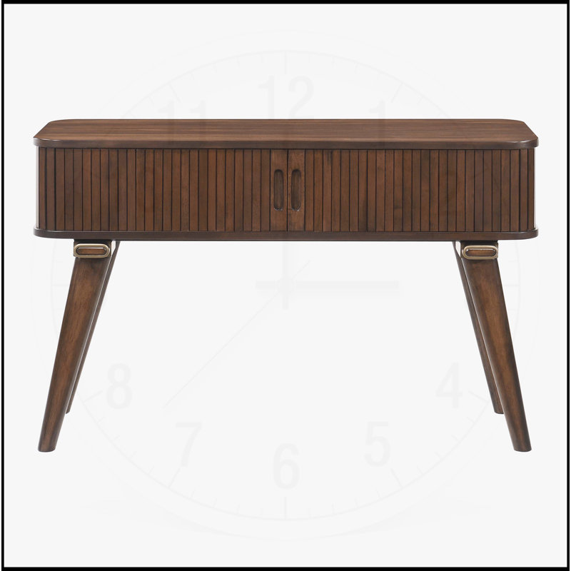 Charmante table de rangement avec portes et tablettes élégantes pour le salon