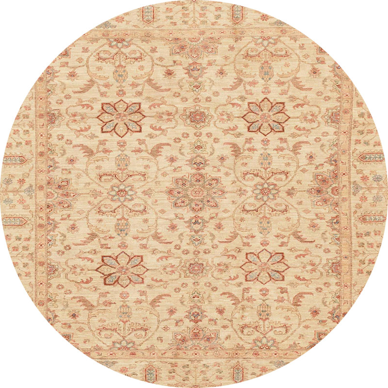 Abstract Indoor Rug, Round 6'