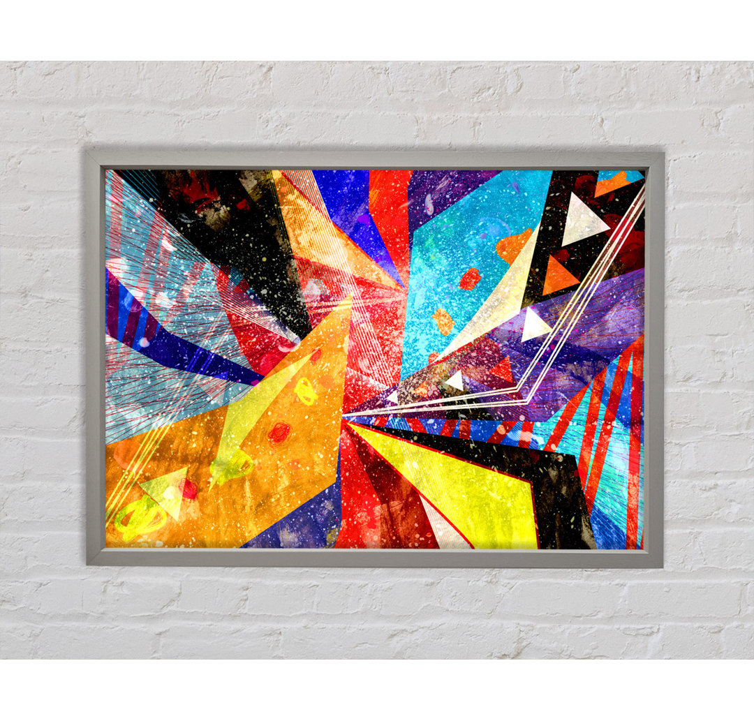 Triangles Of Life Pattern - Single Picture Frame Kunstdrucke auf Leinwand