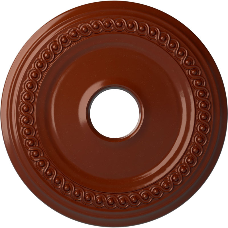 Médaillon de plafond classique H 18 5/8 po x l 18 5/8 po x P 1 1/8 po, Brique réfractaire