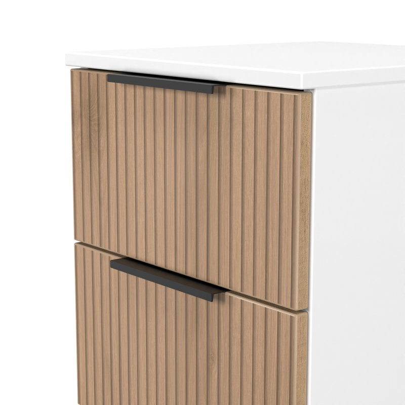 37cm W Manufactured Wood Bedside Table