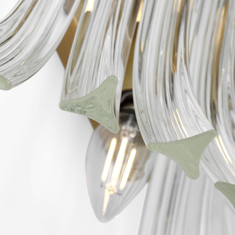 AERIN Rhine 21" Sconce with Crystal, Hand-Rubbed Antique Brass