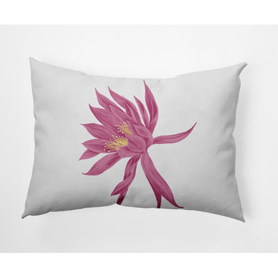 Hojaver Floral Reversible Throw Pillow