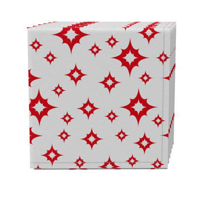 Cotton Twill Geometric Square Napkin
