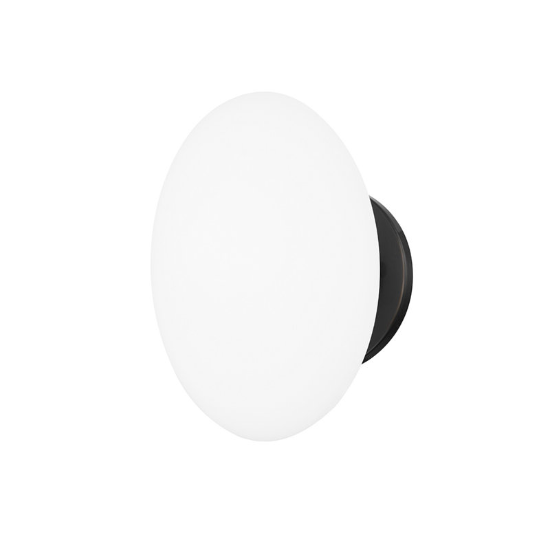 Applique murale de salle de bain 1 lumière à intensité variable Wagner, Bronze vieilli