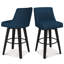 Tabouret pivotant avec structure en bois massif Malakeh-940147256-1000772009-985001772