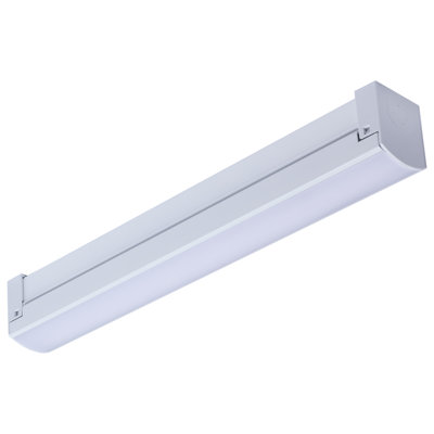 Bande lumineuse DEL connectable 1 pied 10 watts 27K / 30K / 35K / 40K / 50K CCT finition blanche 120 Volt