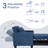 Latitude Run 36.6" Wide Convertible Chair 3-In-1 Pull Out Sleeper Futon Chair Beds with USB-1655144903