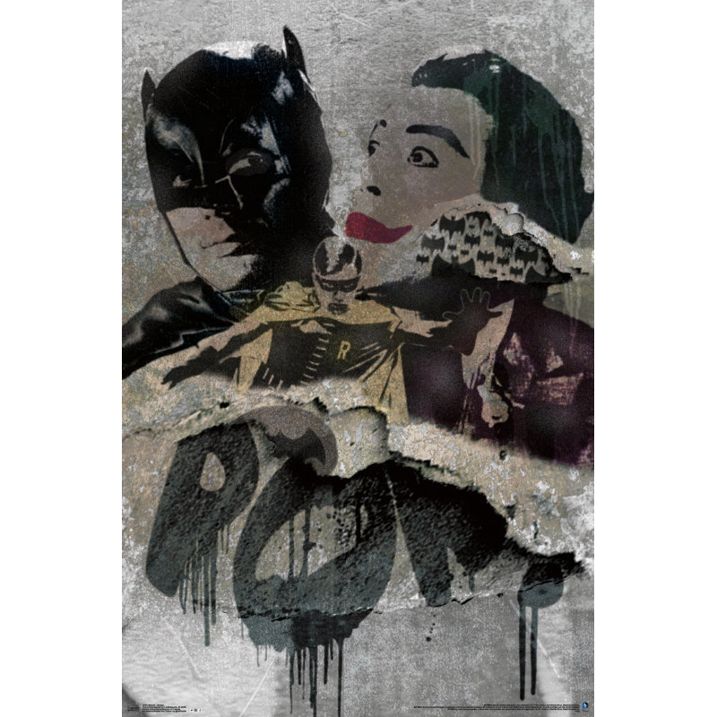 Impression sur papier batman-grunge