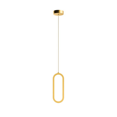 Luminaire suspendu géométrique simple à 1 lumière Haifa