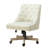 Jovita 38.5"H Farmhouse Tilting Task Chair with Solid Wood Base and Button-Tufted-671079822