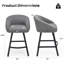 Tabouret de comptoir moderne 27,1 po Boucle-749565249