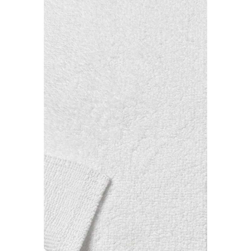 Reversible 100% Cotton Rectangle Bath Rug, Parchment