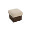 Serge Ottoman Brown Faux Fur-464244754