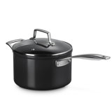 Le Creuset Essential Non-Stick Ceramic Saucepan With Glass Lid 4 Qt.