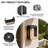 Metal Outdoor Walllight With Solar-Powered LED With Dusk To Dawn(Set Of 4)-431026465-429006029