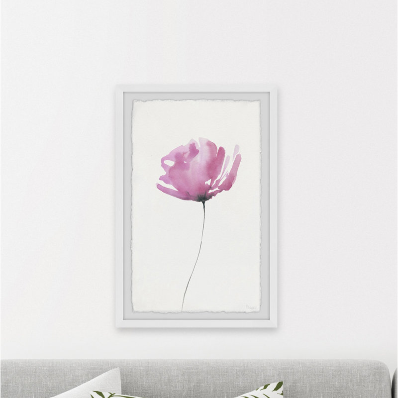 «The Simple Flower», reproduction encadrée, H 24 po x l 16 po x P 1,5 po