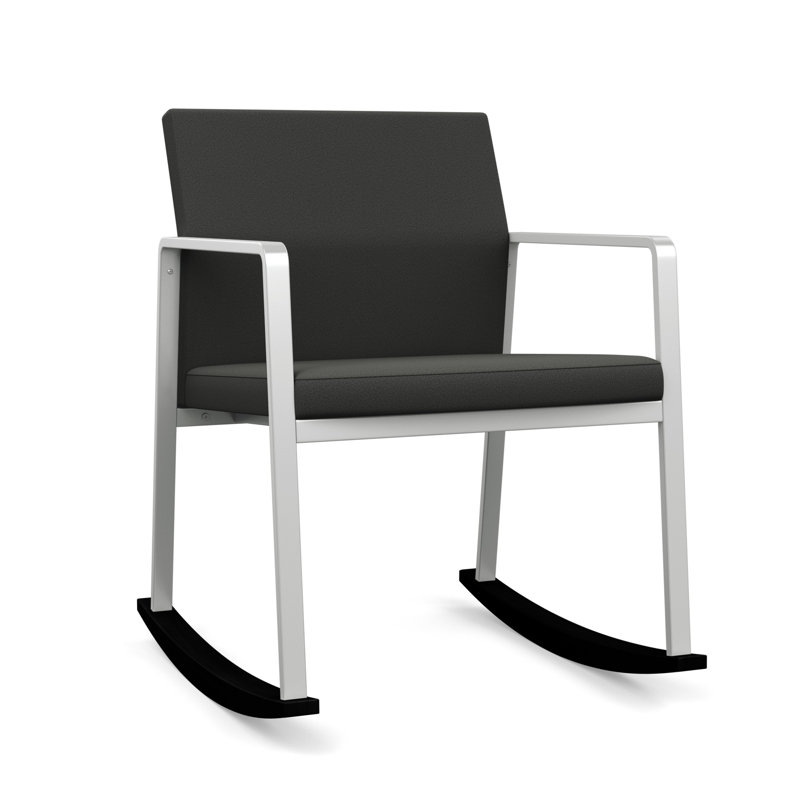 Chaise berçante Gansett, Argent, Tissu graphite Open House