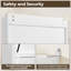 Modern 183cm H X 60cm W  Standard Bookshelf with Open Shelf and Cabinet -714683665