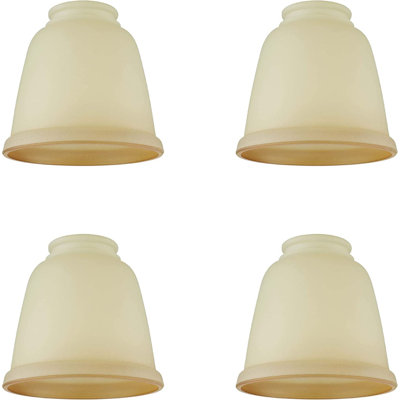 Abat-jour de ventilateur de plafond cloche en verre H 5 po x l 4,13 po (à visser)