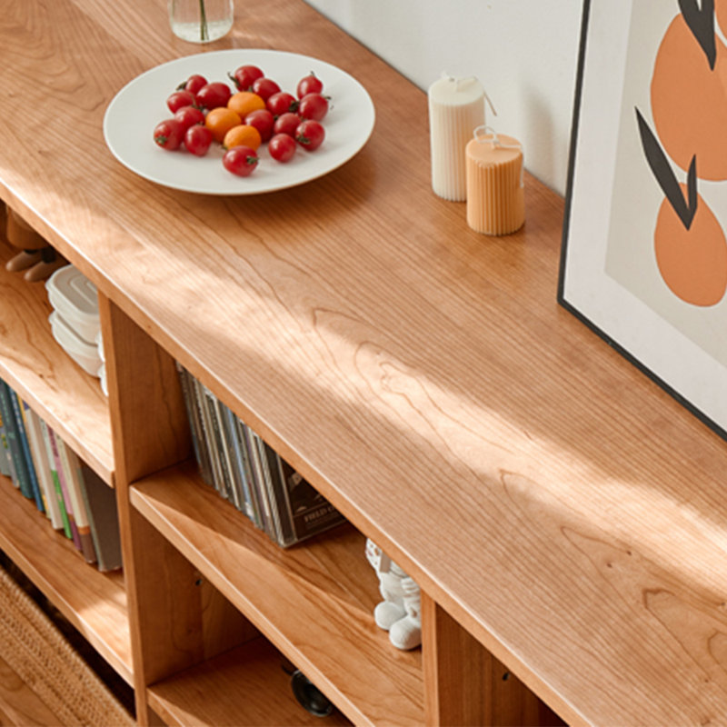 Bibliothèque en bois massif de style nordique, (3 tablettes) H 35,43 po x l 59,06 po x P 14,96 po