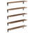 Ternate 5 Piece Wood Bracket Shelf