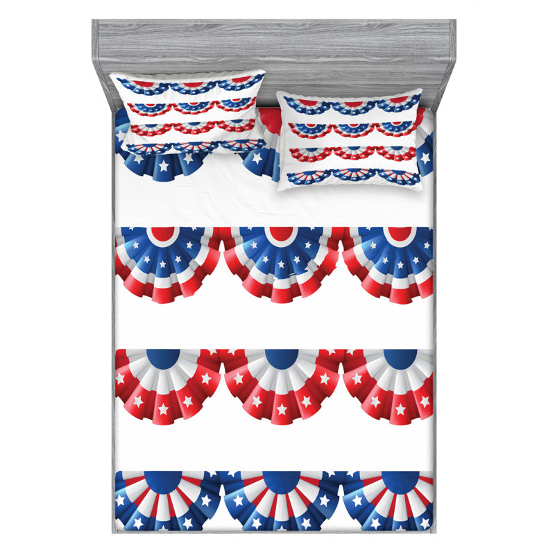 Microfiber Sheet Set, Queen Sheet Set with Fitted Sheet