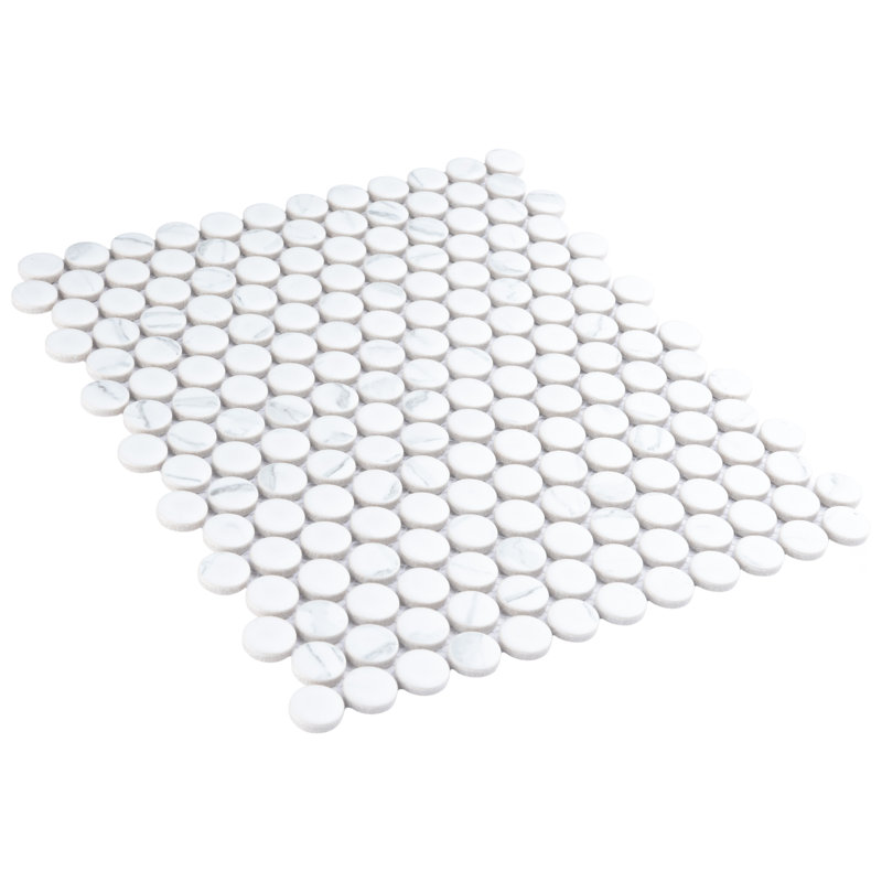 Carrione Pennyn 9-3/4" x 11-1/2" Porcelain Mosaic Tile