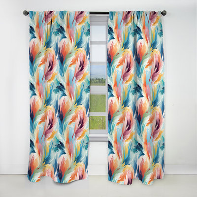 Rhian - Rideau ikat - Rideau occultant ikat - 1 panneau