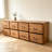 Retro Elm Solid Wood Sideboard