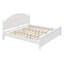 Structure de lit en bois avec tête de lit arquée au design classique intemporel-1489489894