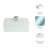 Glam Decorative Contemporary Glass And Wood Box With Stone Accent